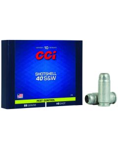 CCI 3740 Pest Control Shotshell 40S&amp;W 88gr #9Shot 10 Per Box/20 Case