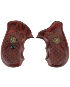 Pachmayr 63000 Renegade Grip Checkered Rosewood Laminate with Finger Grooves for S&amp;W J Frame