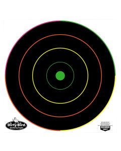 Birchwood Casey 35830 Dirty Bird12" Bullseye Tagboard Hanging Multi-Color 10 Pk.