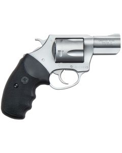 Charter Arms 79920 PitbullLarge 9mm Luger, 5 Shot 2.20" Matte Stainless Steel Barrel, Cylinder &amp; Frame w/Black Finger Grooved Rubber Grip
