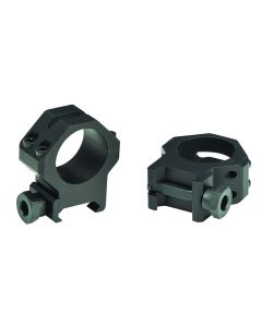 Weaver Mounts 48361 Four-Hole Skeleton RingsMatte Black 1" High