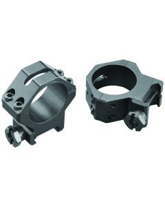 Weaver Mounts 48365 Four-Hole Skeleton RingsMatte Black 30mm Medium