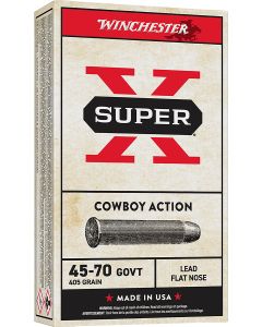 Winchester Ammo X4570CB Super X Cowboy Action 45-70Gov 405gr Lead Flat Nose 20 Per Box/10 Case