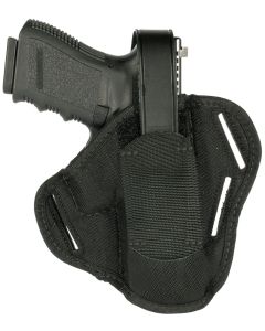 Blackhawk 40PC03BK PancakeOWB Size 03 Black Cordura Nylon Belt Slide Fits Large Semi-Auto Fits 4-4.50" Barrel Ambidextrous