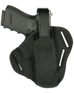 Blackhawk 40PC06BK PancakeOWB Size 06 Black Cordura Nylon Belt Slide Fits Med/Large Semi Autos Fits 3.25-3.75" Barrel Ambidextrous