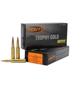HSM 65X55130VLD Trophy Gold Extended Range 6.5x55 Swedish 130 gr Berger Hunting VLD Match 20 Per Box/ 25 Case