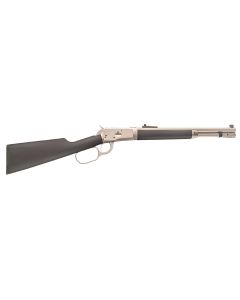 Taylors &amp; Company 220110 1892 Alaskan Take-Down 44 Rem Mag Caliber with 10+1 Capacity, 20" Barrel, Matte Chrome Metal Finish &amp; SoftTouch Black Synthetic Stock Right Hand (Full Size)