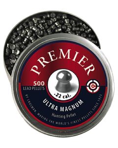 Crosman LDP22 Premier Ultra Magnum 22 Lead Domed Pellet 500/Tin