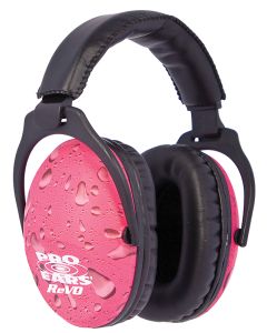Pro Ears PE26UY016 ReVO Passive Muff 26 dB Over the Head Black w/Pink Rain Pattern Youth 1 Pair