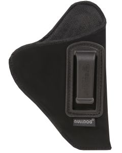 Bulldog DIP20 DeluxeIWB Black Suede Like Belt Clip Fits Glock 42/43/Ruger LC9/2-3" Barrel Right Hand