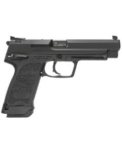 HK 81000363 USP Expert V1 9mm Luger 18+1, 5.19" Black Polygonal Rifled Barrel, Black Serrated Steel Slide, Black Polymer Frame, Black Polymer Grip Ambidextrous