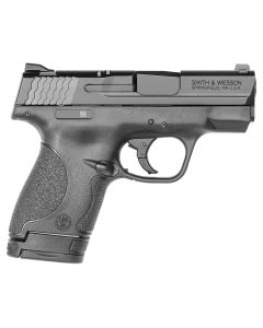 Smith &amp; Wesson 187021 M&amp;P Shield *CA Compliant Micro-Compact Frame 9mm Luger 7+1/8+1, 3.10" Black Armornite Stainless Steel Barrel &amp; Serrated Slide, Black Polymer Frame &amp; Grip,