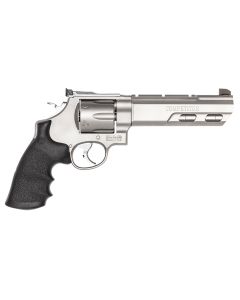 Smith &amp; Wesson 170320 PC Model 629 Competitor N-Frame 44 Rem Mag 6 Shot 6" Stainless Steel Adj Weights Barrel, Stainless Cylinder, Stainless Steel Frame, Hogue Synthetic Grip, Exposed Hammer