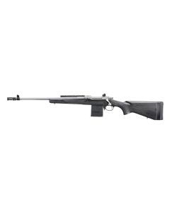 Ruger 6821 Scout308 Win 10+1 18" Matte Stainless Steel Barrel, Matte Stainless Steel Receiver w/Picatinny Rail, Black Laminate Adj LOP Stock, Left Hand