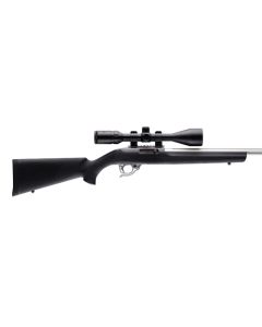 Hogue 22000 OverMolded Rifle Stock Aluminum Pillar Bedded Black Synthetic for Ruger 10/22