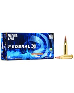 Federal 24385LFA Power-Shok243Win 85gr Copper Hollow Point 20 Per Box/10 Case
