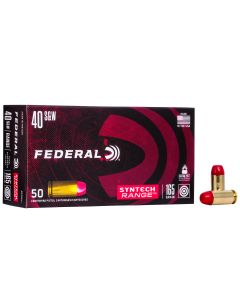 Federal AE40SJ1 American Eagle Syntech Range40S&amp;W 165gr Total Syntech Jacket Flat Nose 50 Per Box/10 Case