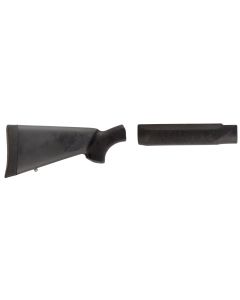Hogue 05012 OverMolded Combo Kit Black Synthetic with Forend for Mossberg 500