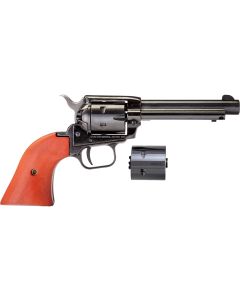 Heritage Mfg RR22MB4 Rough Rider22 LR 22 WMR 6 Shot, 4.75" Black Steel Barrel, Black Zinc Alloy Frame, Black Cylinder, Cocobolo Grip, Hammer/Thumb Safety, Exposed Hammer