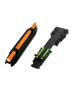 HiViz C3002 C-Series Magnetic Turkey/Deer Sight SetBlack | Orange Fiber Optic Front Sight Green Fiber Optic Rear Sight