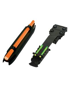 HiViz C4001 C-Series Magnetic Turkey/Deer Sight SetBlack | Orange Fiber Optic Front Sight Green Fiber Optic Rear Sight