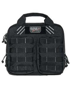 GPS Bags T1412PCB Tactical Double +2 Black 1000D Nylon Teflon Coating Holds 4 Handguns