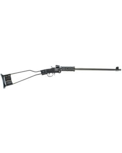 Chiappa Firearms 500092 Little BadgerFull Size 22 LR, 1 Shot 16.50" Black Cerakote Steel Barrel, Black Cerakote Quad Picatinny Receiver, Black Cerakote Wire Frame Stock, Right Hand
