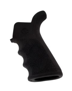 Hogue 15020 OverMolded Beavertail Cobblestone Black Rubber with Finger Grooves for AR-15, M16
