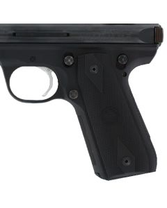 Hogue 82090 Grip PanelsDiamond Checkering Black Rubber for Ruger Mark III 22/45