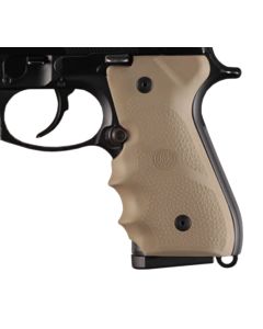 Hogue 92003 Rubber GripFlat Dark Earth with Finger Grooves for Beretta 92, 96