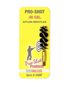 Pro-Shot 45NP Bore Brush.45 Cal Pistol #8-32 Thread Nylon Bristles Brass Core