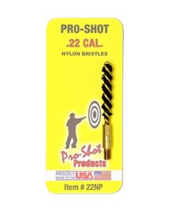 Pro-Shot 22NP Bore Brush.22 Cal Pistol #8-32 Thread Nylon Bristles Brass Core