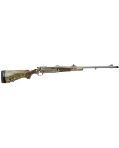 Ruger 47130 Hawkeye Guide Gun 416 Ruger 3+1 20" Matte Stainless Threaded Barrel, Receiver w/Integral Scope Mount, Green Mountain Adj LOP Laminate Stock, Right Hand