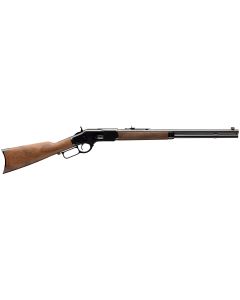 Winchester Repeating Arms 534200140 Model 1873 Short Rifle 44-40 Win 10+1 20" Blued Round Barrel, Rifle-Style Forearm &amp; Cap, Walnut Straight Grip Stock w/Crescent Buttplate, Steel Loading Gate