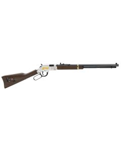 Henry H004AF Golden Boy American Farmer Tribute 22 Short Caliber with 16 LR/21 Short Capacity, 20" Octagon Barrel, Nickel-Plated Metal Finish &amp; American Walnut Stock Right Hand