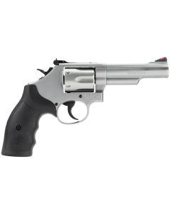 Smith &amp; Wesson 162662 Model 66357 Mag or 38 S&amp;W Spl +P Stainless Steel 4.25" Barrel, 6 Shot Matte Stainless Steel K-Frame, Red Ramp Front/White Outline Rear Sights, Internal Lock