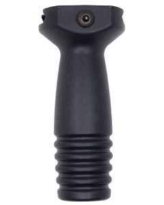 Ergo 4253BK Pop Bottle Vertical Forward Grip Black Polymer, Ribbed Lower for Picatinny Rail