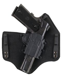 Galco KT600B KingTuk Deluxe IWB Black Kydex/Leather Compatible w/Glock 42 UniClip Mount Right Hand
