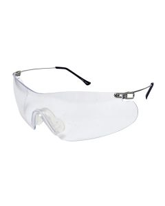 Radians CP5710CS Clay Pro Shooting Glasses Adult Clear Lens Wraparound Silver Frame