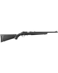 Ruger 8322 American RimfireFull Size 22 WMR 9+1 18" Satin Blued Threaded Barrel, Satin Blued Drilled &amp; Tapped Steel Receiver, Black Synthetic Adjustable Stock, Right Hand