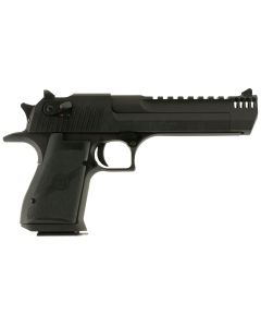 Magnum Research DE44IMB Desert Eagle Mark XIX 44 Rem Mag 6" with Muzzle Brake 8+1 Matte Black Carbon Steel Frame &amp; Slide Black Rubber Grip