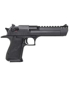 Magnum Research DE50IMB Desert Eagle Mark XIX 50 AE 6" with Muzzle Brake 7+1 Matte Black Carbon Steel Frame &amp; Slide Black Rubber Grip