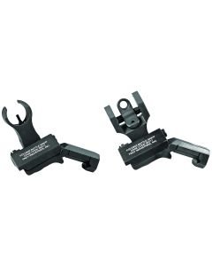 Troy Ind SSIG45SHRBT00 45 Degree BattleSight Set- HK Front &amp; Round RearBlack Hardcoat Anodized