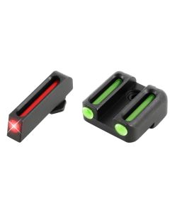 TruGlo TG131G3 Fiber-OpticRed/Fiber Optic Front Sight-Green/Fiber Optic Rear Sight Glock 42/43/43X