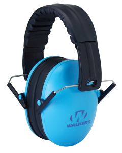 Walker's GWPFKDMBL Baby &amp; Kids Folding Muff 23 dB Over the Head Blue/Black Polymer