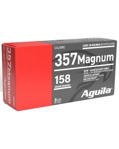 Aguila 1E572823 Target &amp; Range Handgun 357Mag 158gr Semi Jacketed Soft Point 50 Per Box/20 Case