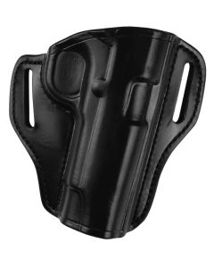 Bianchi 25022 57 RemedyOWB Size 11 Black Leather Belt Slide Compatible w/Ruger Security-9/Glock 19/23/32/45Belt 1.50" Wide Right Hand