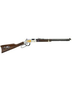 Henry H004EMS Golden Boy EMS Tribute Edition 22 LR, 16 LR/21 Short, 20" Blued 20" Octagon Steel Barrel,Nickel-Plated Steel Engraved Receiver, American Walnut Stock Engraved, Right Hand