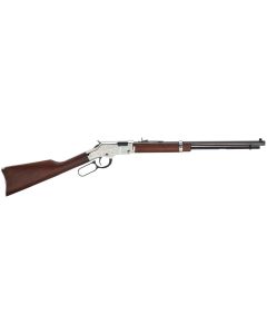 Henry H004SEV Silver EagleFull Size 17 HMR 11+1 20" Blued Octagon Barrel, Nickel-Plated Steel Receiver, American Walnut Stock Right Hand