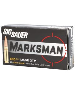 Sig Sauer E300A120 Marksman300 Blackout 125 gr Open Tip Match 20 Per Box/ 25 Case
